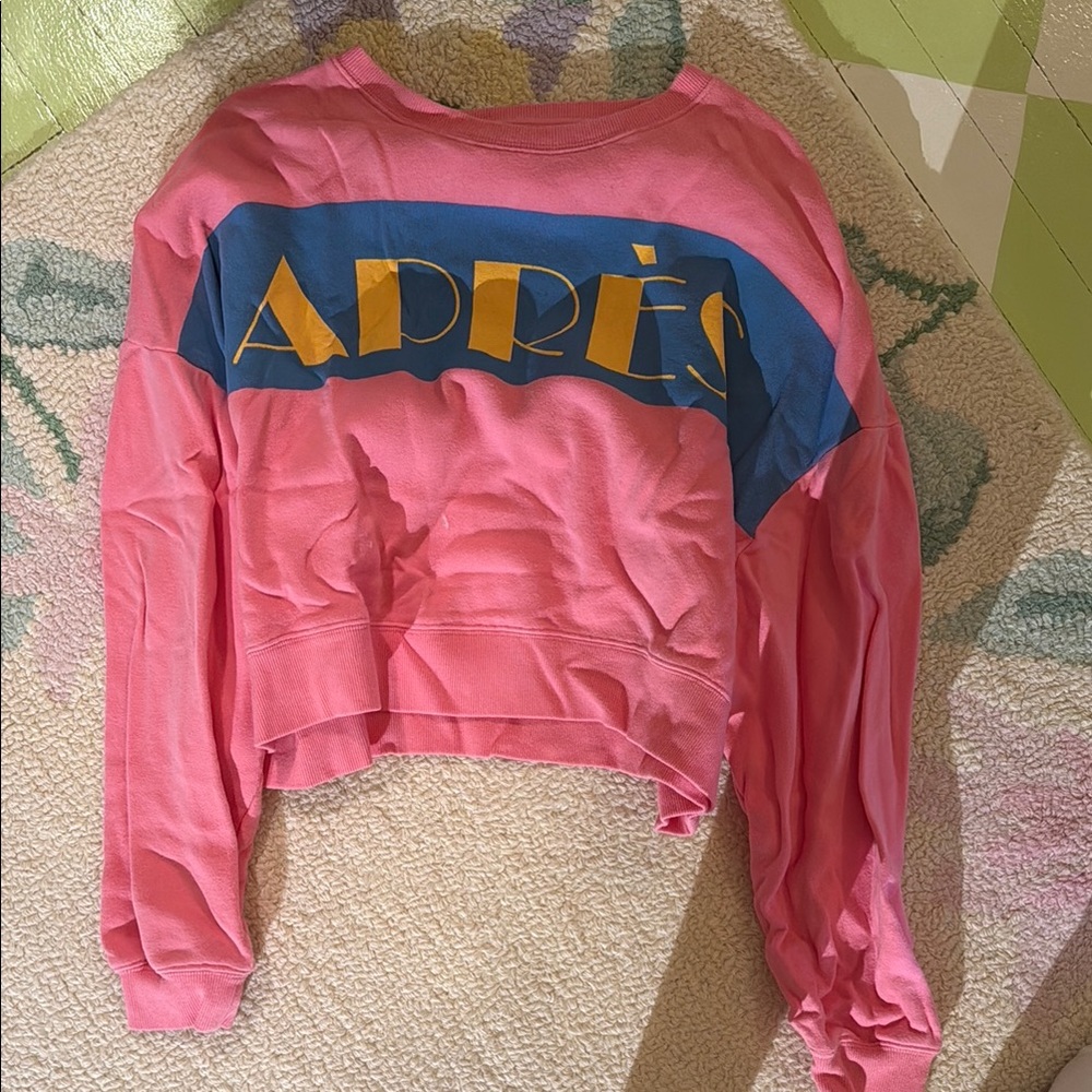 Chaser Pink and Blue Crop Top